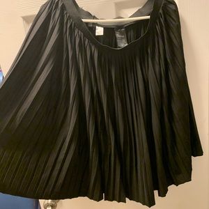 Black Pleated Skirt
